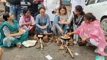 Women Congress protest on inflation