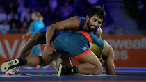 Bajrang Punia during CWG2022