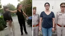bhaavya roy noida abusive lady galibaj mahila