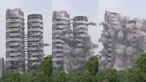 Noida Twin Tower demolished