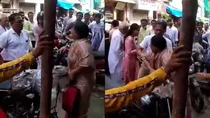 MNS worker assault on women