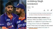 Arshdeep singh, India vs Pak, Khalistani