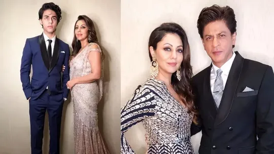 aryan khan, gauri khan, shahrukh khan