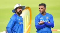 Rohit Sharma with Rahul Dravid