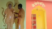 yogi adityanath idol removed from yogi temple