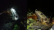 tourist vehicle falls into gorge in himachal pradesh