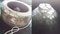 Picture of the structure found in well at Gyanvapi mosque in Varanasi