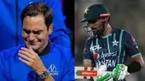 Babar Azam trolled for failing to identify Tennis great Roger Federer