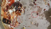 glass pieces in domino's pizza
