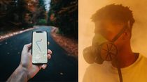 google maps can check air quality index in your area