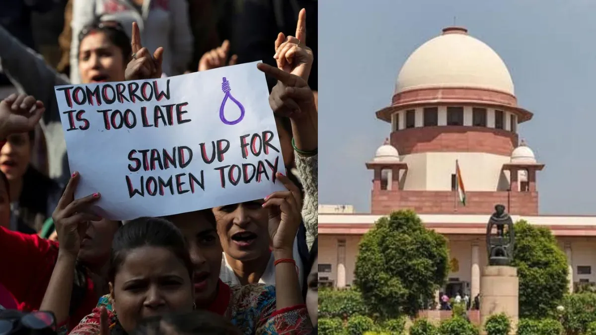 Supreme Court and Rape protest representational Image