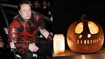 elon musk attended heidi klum Halloween party with 7500 dollar leather dress   