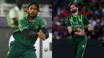 Shaheen Shah Afridi, Hasan Ali. Photo: AP