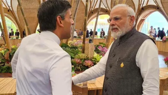 PM Modi meets Britain PM Rishi Sunak, Sunak announces visa for Indians