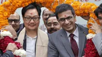 CJI Chandrachood law minister kiren rijiju video viral