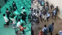 surat college muslim students beaten vhp bajrangdal