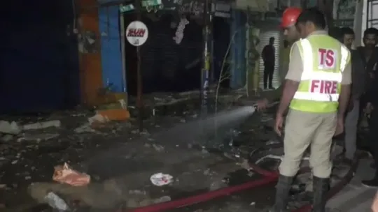 Blast in Telangana Bada Bazar