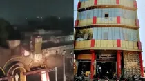 MP BJP leader hotel demolished using dynamites