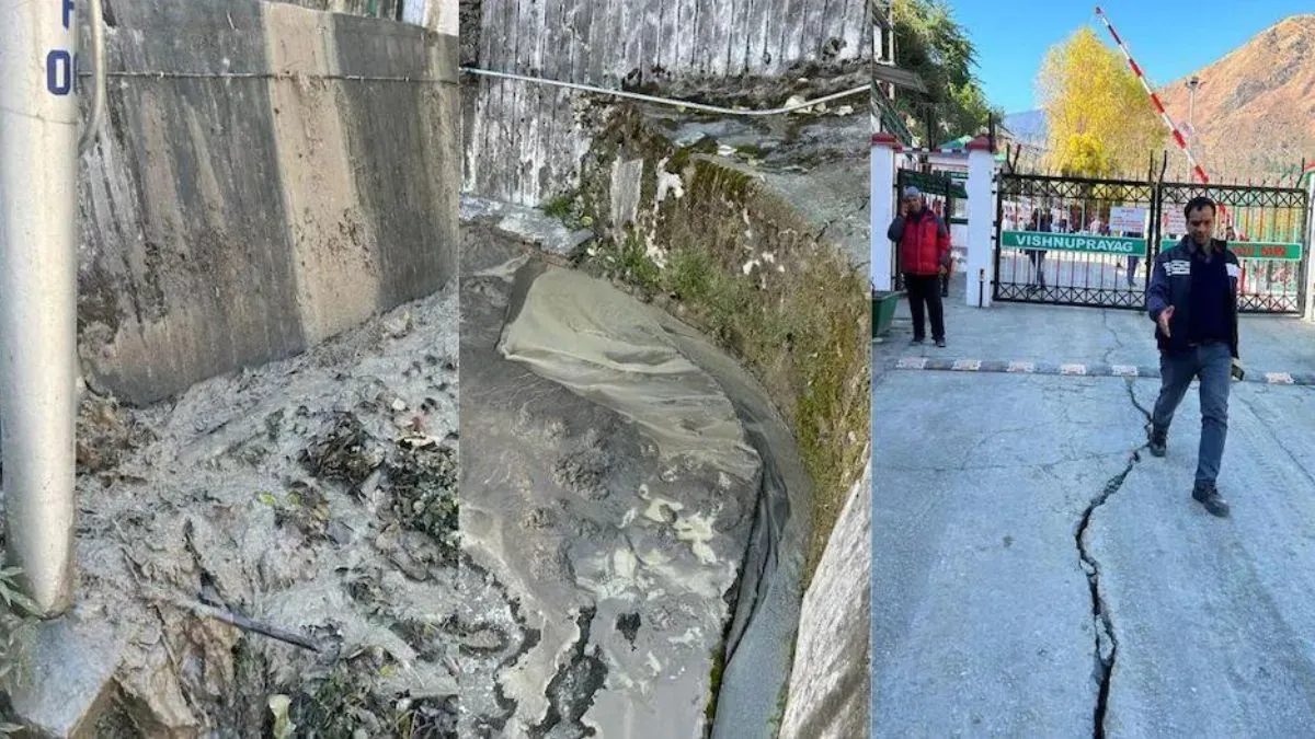 cracks in joshimath uttarakhand 34 families evacuated
