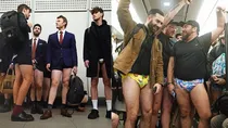people during event london metro pant less people