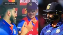 Virat Kohli gives Rohit Sharma out during IndvsSL 