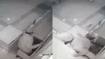 thief digs tunnel to jewelry shop caught red handed mumbai, cctv footage going viral