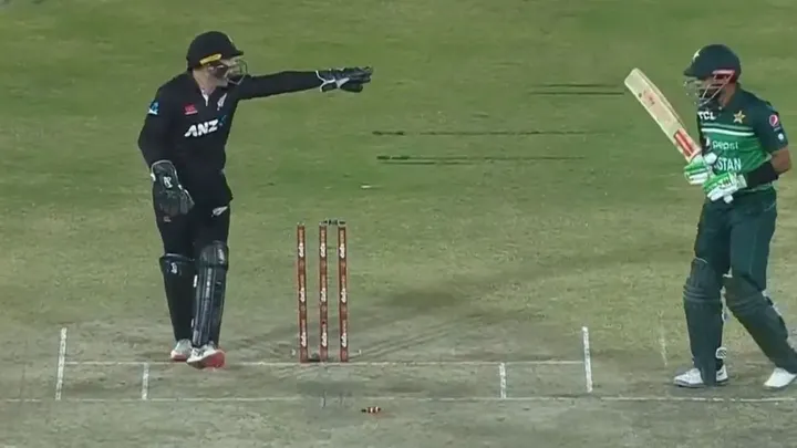 Babar Azam_Tom Latham_Ish Sodhi. Twitter Screengrab