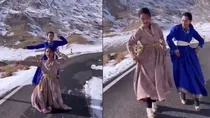 beautiful dance video on Ghode pe Sawar song of Qala went viral on social media, shot in Ladakh valley