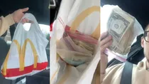 McDonalds accidentally gave cash