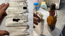 Man found 40 year old letter in a bottle in Mississippi Photo Viral
