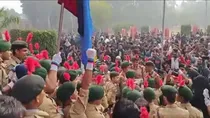 AMU NCC Students Religious Slogans
