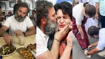 most viral photos and videos of Bharat Jodo yatra Rahul Gandhi 