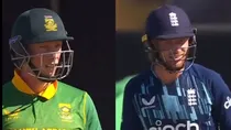 Fight between rassie van der dussen and jos buttler 
