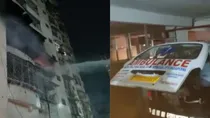 fire in Ashirwad Tower of Dhanbad