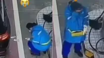 Mercedes owner threw cash female worker cried china gas station viral video