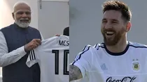 pm narendra modi t shirt lionel messi