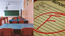 App showed Fail in UKG student report card Karnataka