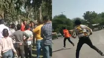 faridabad bajrang dal viral video screenshot