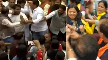 Ruckus in MCD House during standing committee election Delhi