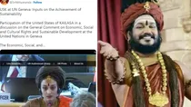 United Nations conference attended by Nithyanand’s country representative