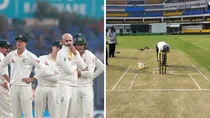 Australian Cricket Team, Indore Holkar Stadium. Getty Images