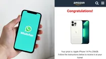 WhatsApp scam link is propagating in the name of Amazon