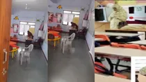 teacher offering namaz viral video screenshot
