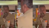 Karnataka Auto Driver and Portest against hindi 