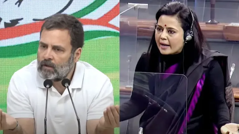 Rahul Gandhi and mahua moitra