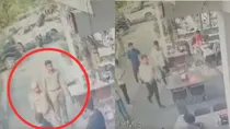 viral cctv shows police taking prisoner to mall for eating shopping Lucknow UP 