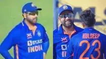 Rohit Sharma screams at Kuldeep Yadav after incorrect DRS in 3rd ODI vs Australia