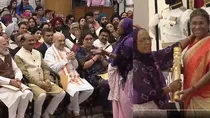 Hirabai Lobi receives Padma Shri award