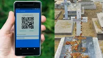 Parents Place QR Code On Sons grave In Kerala