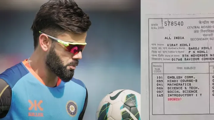 Virat Kohli shares Class X Marksheet, highlights importance of sports